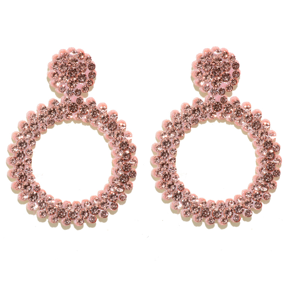 Vivelya | Vrouwen kleurrijke strass oorknopjes | Kleurrijk