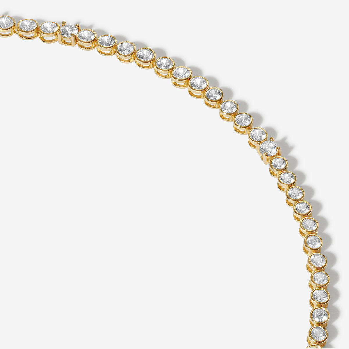 Ava - Gouden halsketting met strass-steentjes voor vrouwen