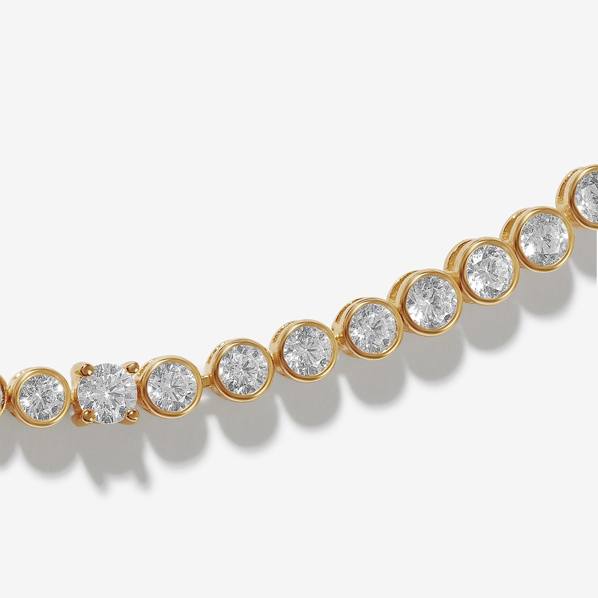 Ava - Gouden halsketting met strass-steentjes voor vrouwen