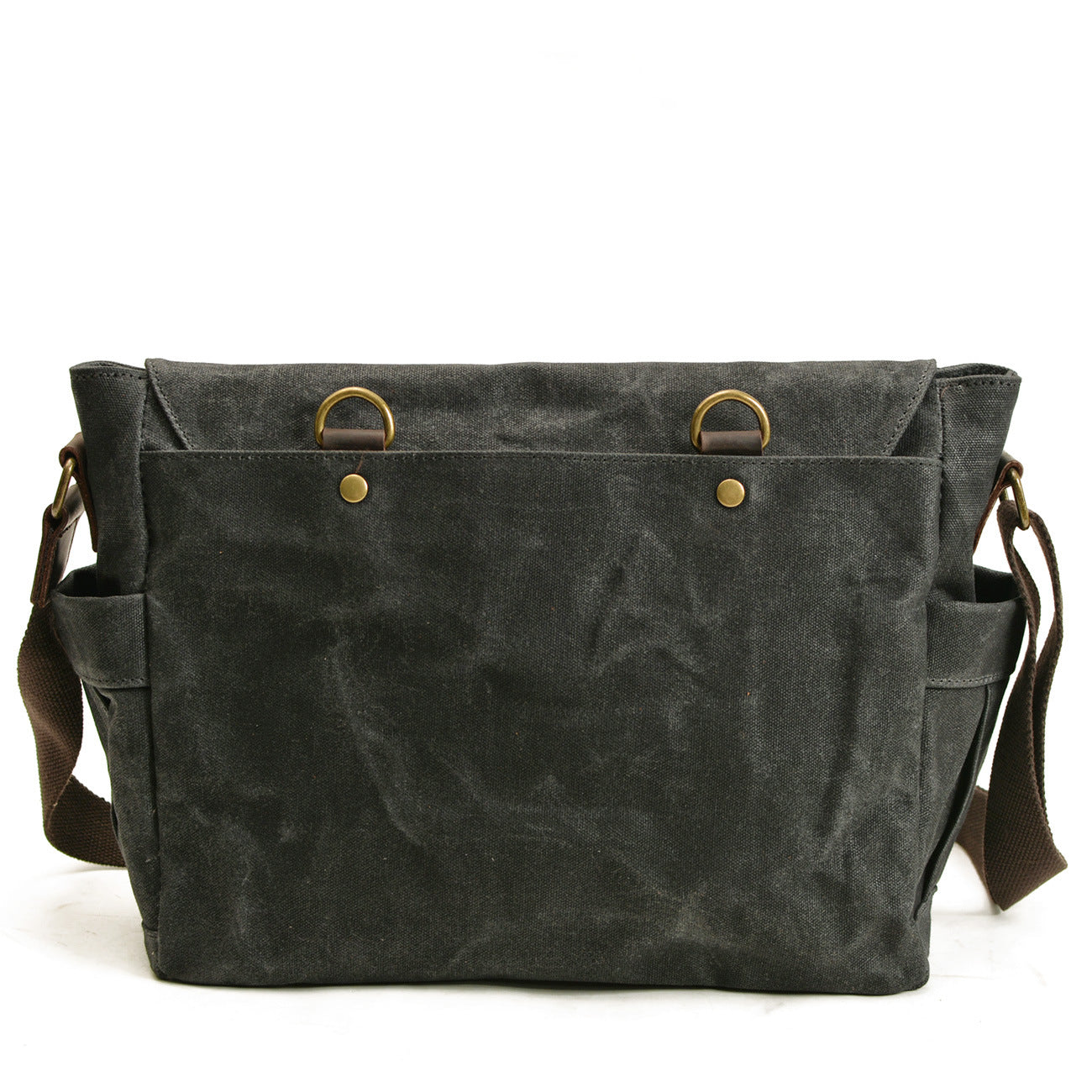 Auren | Vintage canvas schoudertas | Legergroen