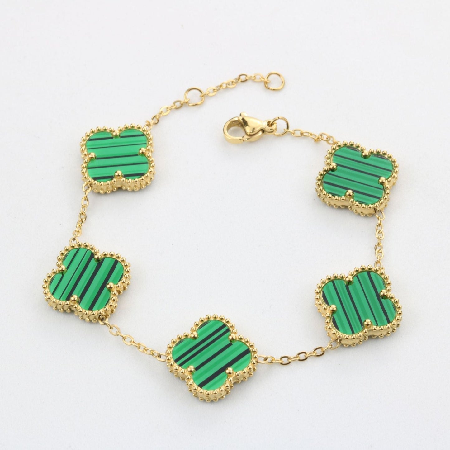 Aurelia | Luxe dames clover armband | Zwart