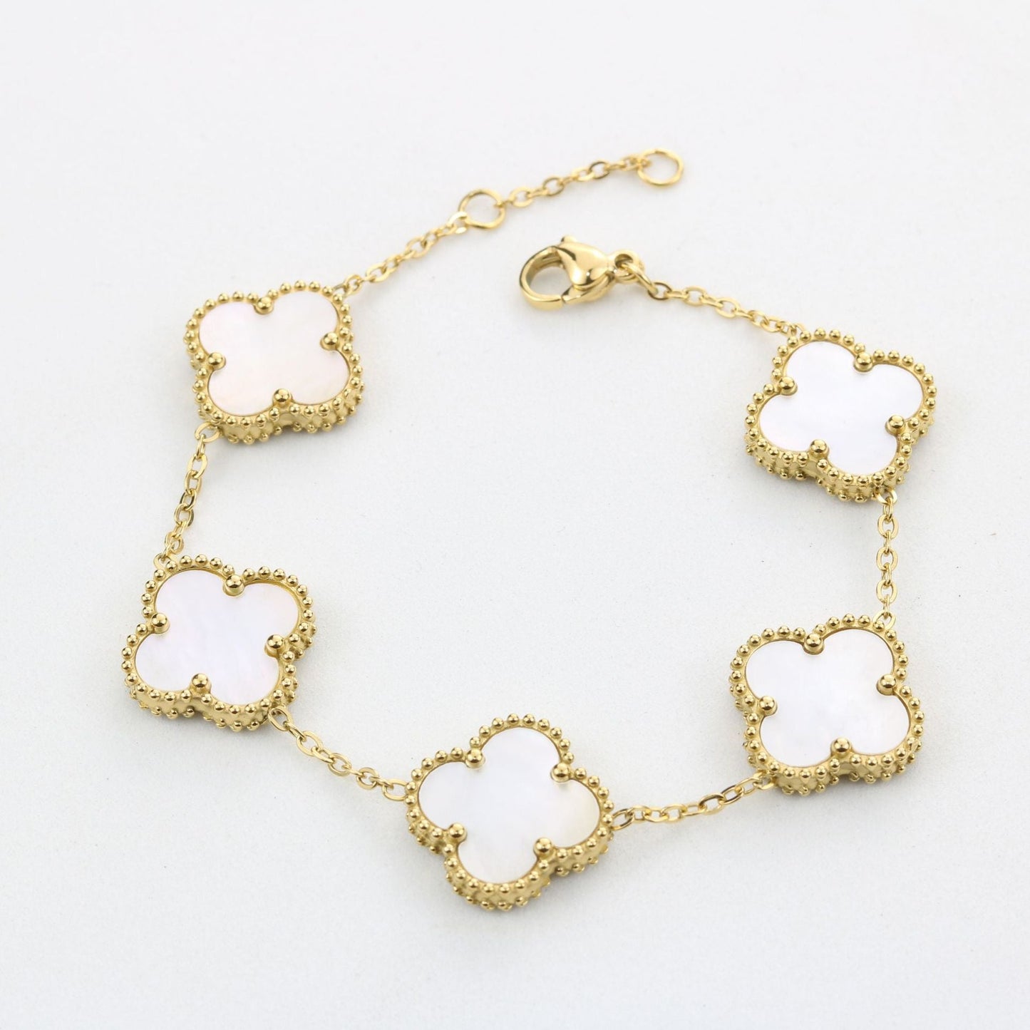 Aurelia | Luxe dames clover armband | Zwart