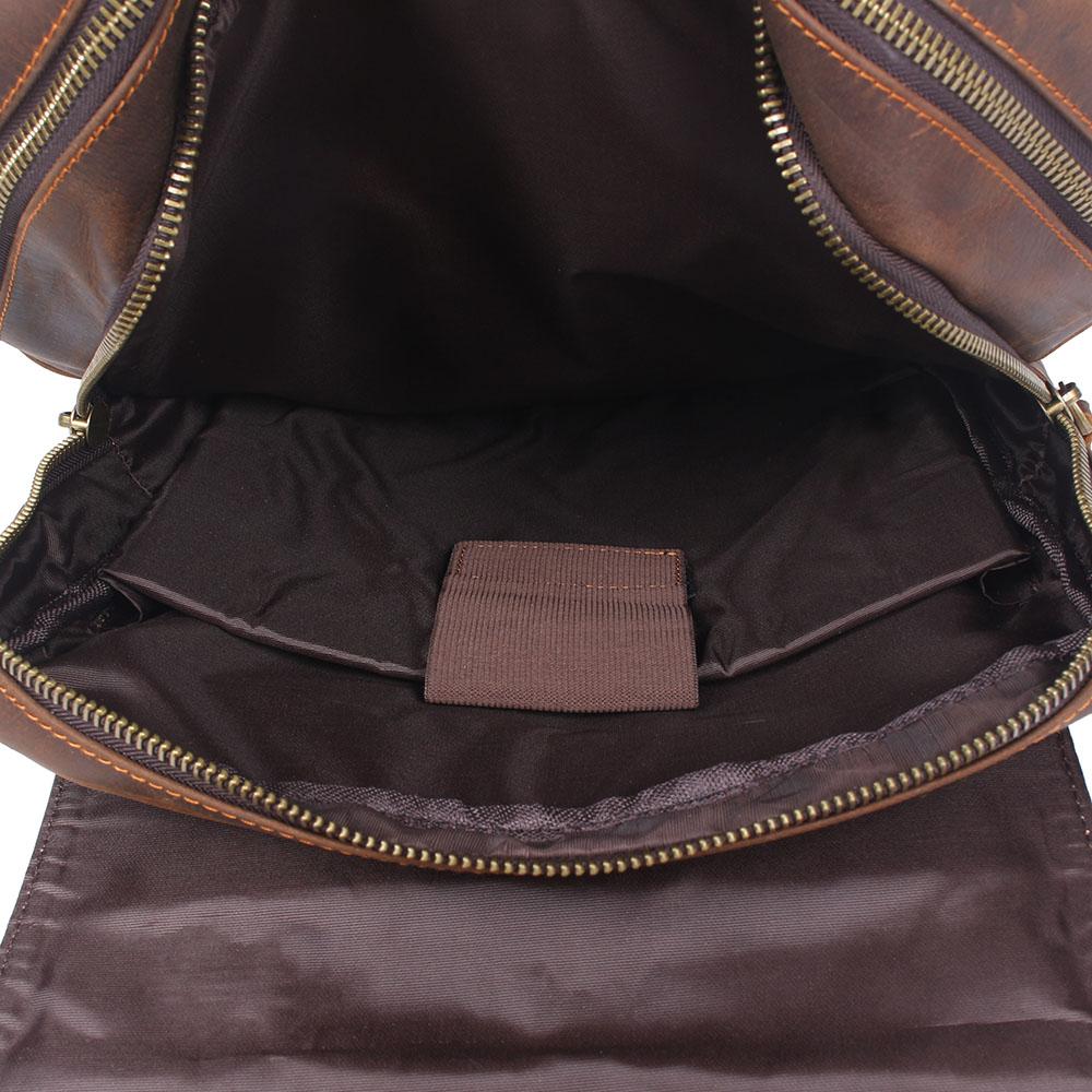 Barven | Uniseks vintage leren rugzak | Bruin