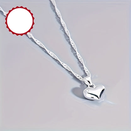 Celiora | Vrouwen modieuze hart ketting | Zilver