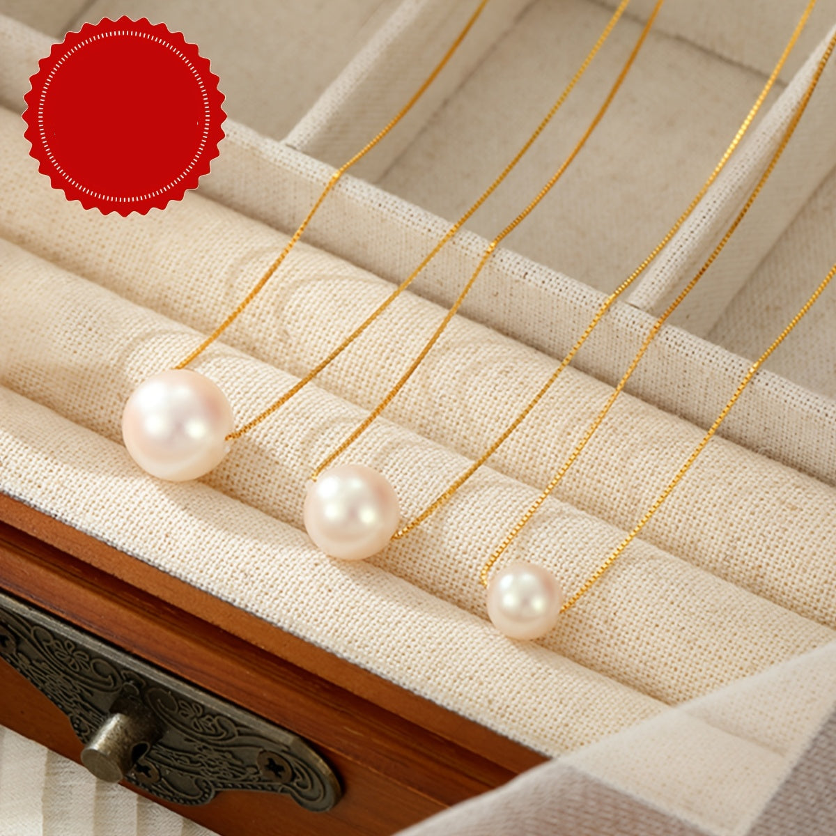 Solena | Dames parelketting met minimalistisch design | Zilver