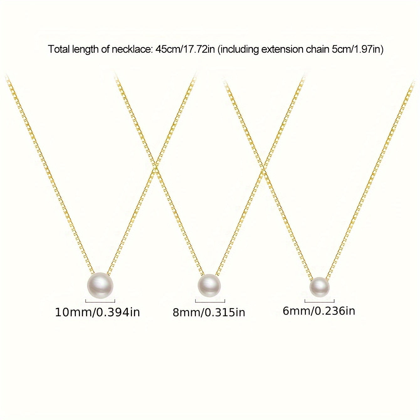 Solena | Dames parelketting met minimalistisch design | Zilver