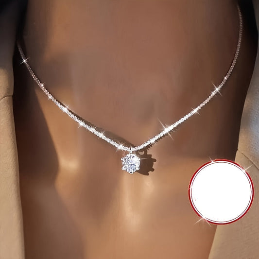 Serelina | Vrouwen luxe belofte ketting | Zilver