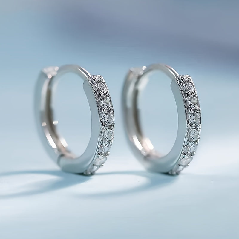 Zerina | Vrouwen glinsterende boho oorbellen | Zilver